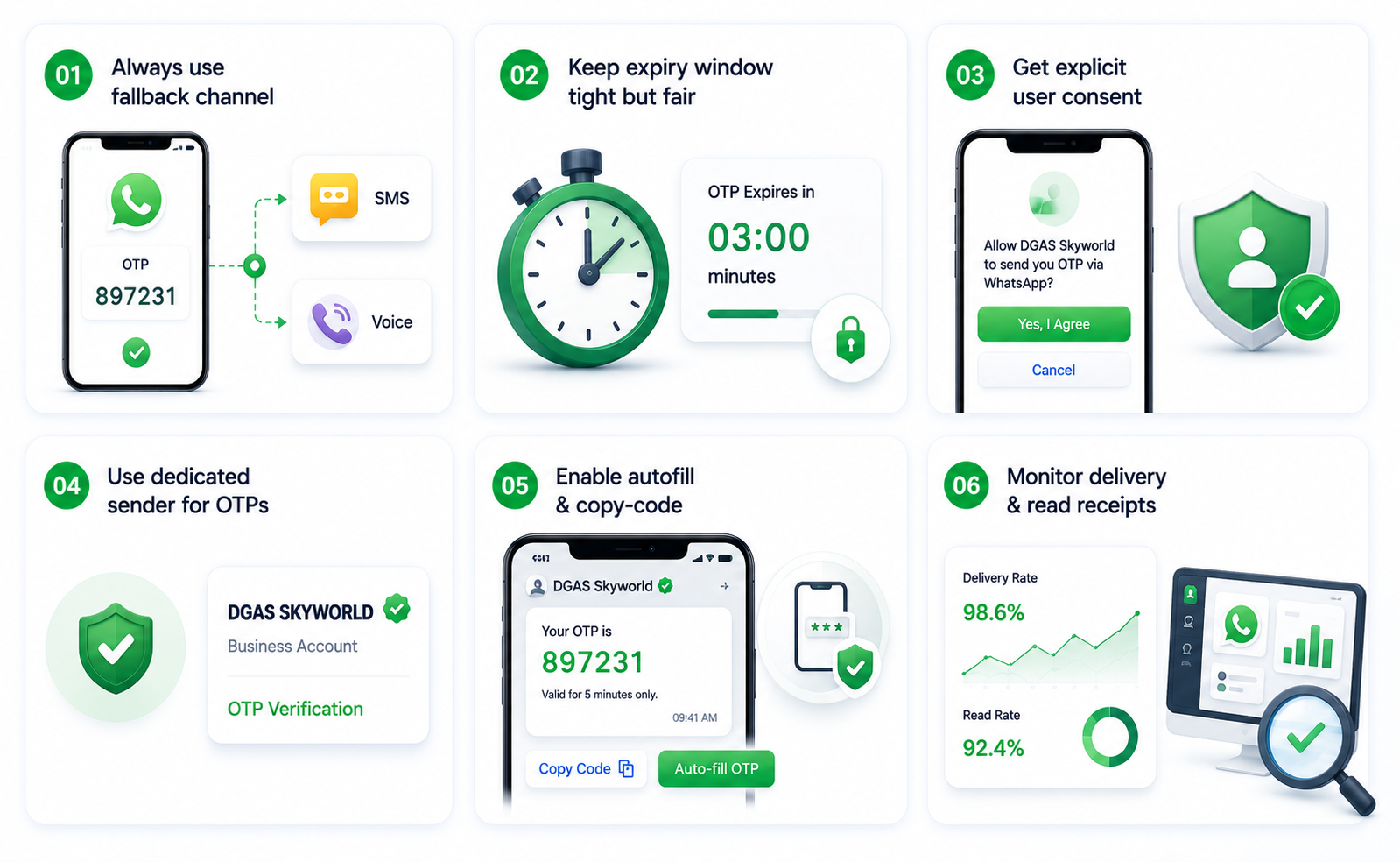 Best Practices for Implementing WhatsApp OTP Verification Best Practices for Implementing WhatsApp OTP Verification