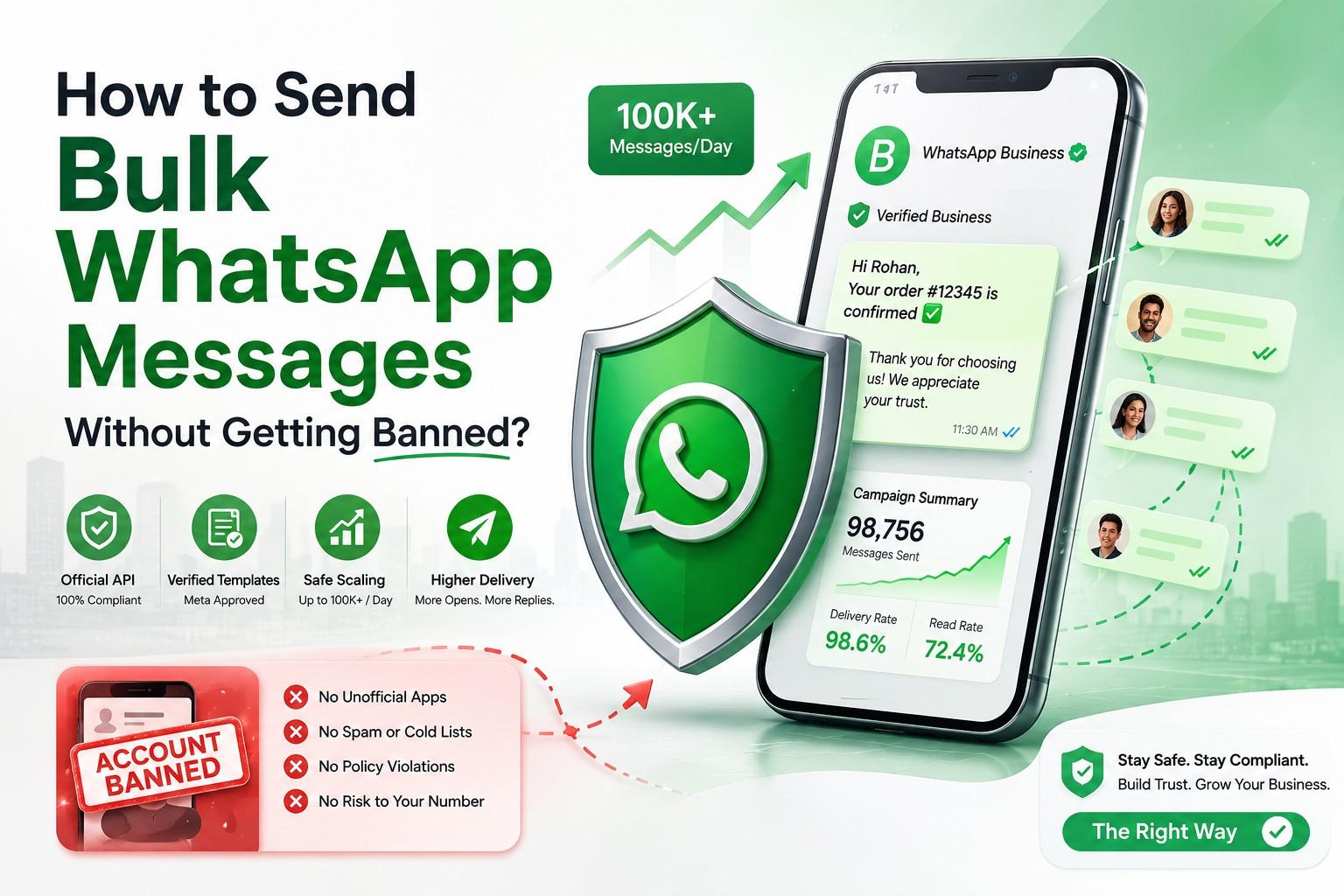 How to Send Bulk WhatsApp Messages Without Getting Banned?