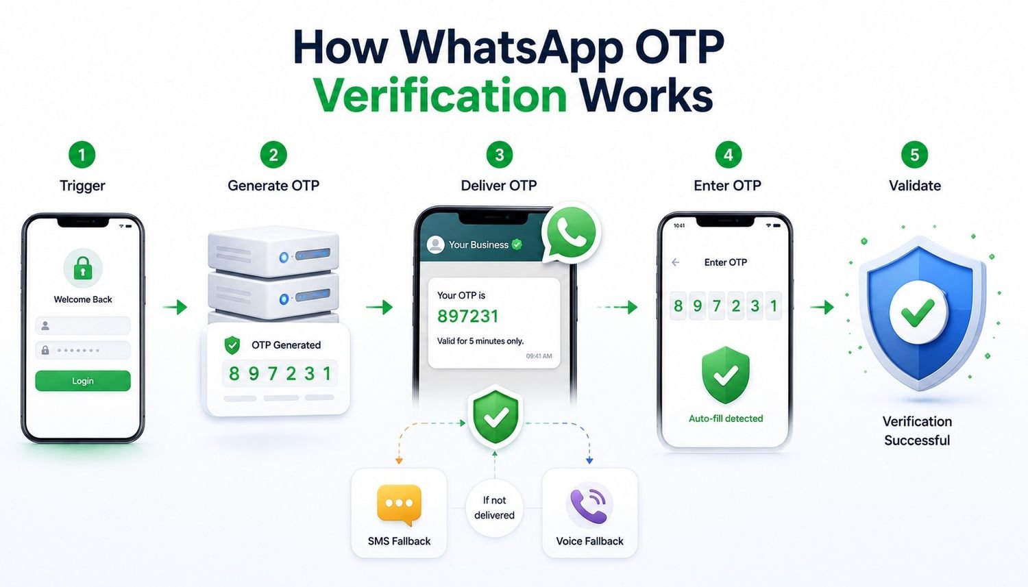 How WhatsApp OTP Verification Works