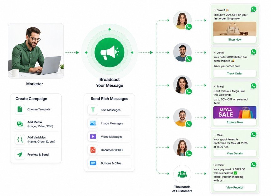 Bulk WhatsApp Messaging & Broadcast Campaigns
