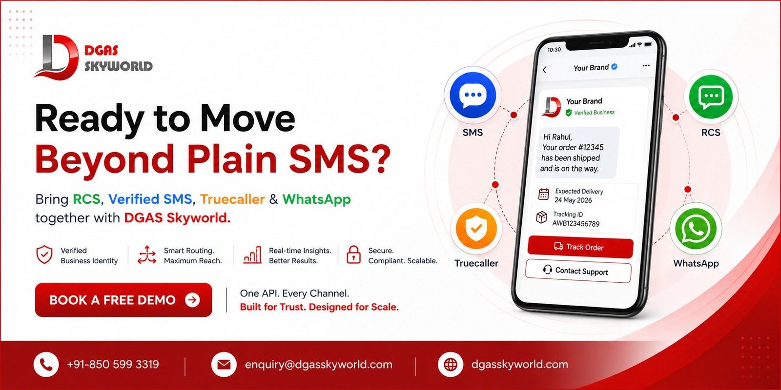 book a free demo- Enhanced Messaging Service