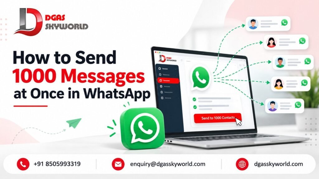 How to Send 1000 Messages at Once in WhatsApp | DGAS Skyworld Platform