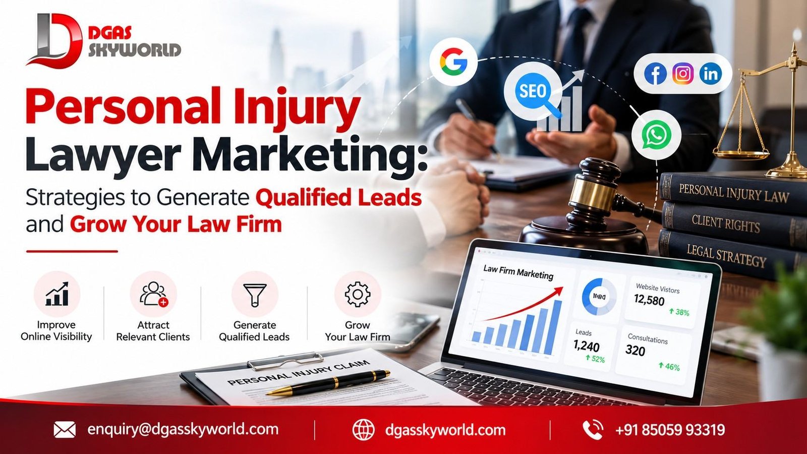 Personal Injury Lawyer Marketing: Strategies to Generate Qualified Leads and Grow Your Law Firm