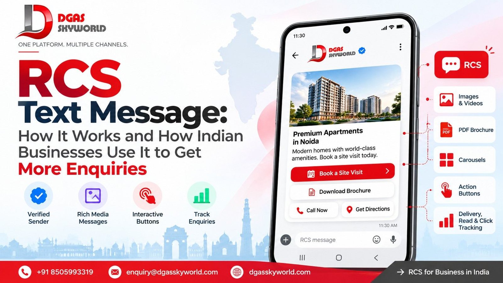 RCS Text Message: How It Works and How Indian Businesses Use It to Get More Enquiries